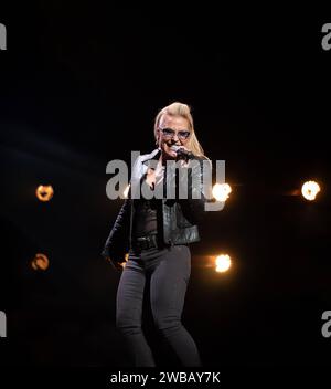 Die US-amerikanische Sängerin Anastacia Lyn Newkirk BEI der Night of the Proms Tour 2023 à München. München Olympiahalle Bayern Deutschland *** chanteuse américaine Anastacia Lyn Newkirk à la nuit des Proms Tour 2023 à Munich Munich Olympiahalle Bavière Allemagne Banque D'Images