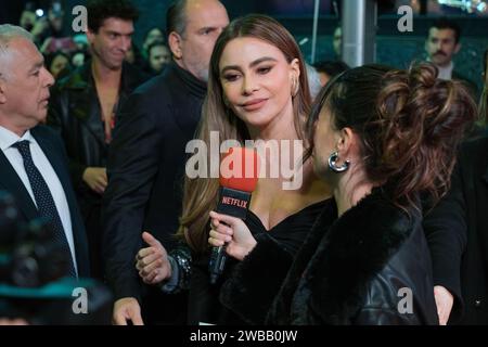 L'actrice américano-colombienne Sofía Vergara assiste à la première 'Griselda' au cinéma Callao le 09 janvier 2024 à Madrid, en Espagne. Banque D'Images