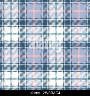 Motif sans couture à carreaux. Tissu à carreaux répétitifs pour motifs imprimés plaids. Vérifiez à nouveau ekose. Vérifie la ligne carrée. Vichi Cloth. Répétition du tartan Illustration de Vecteur