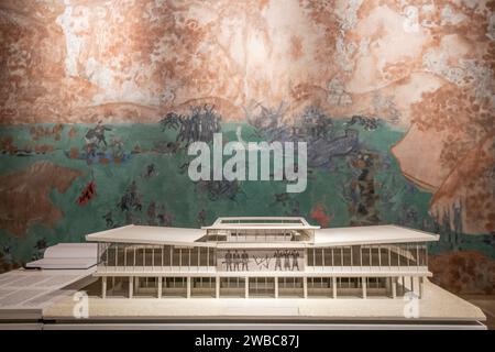 Musée de Yougoslavie : salle du 25 mai, intérieur. Belgrade, Serbie. Banque D'Images