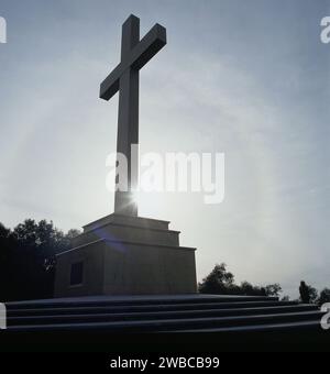 MOUNT MACEDON MEMORIAL CROSS, MT MACDON, VICTORIA, AUSTRALIE. Banque D'Images