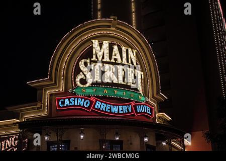 Fremont Street Experience. Centre-ville de Las Vegas, Nevada Banque D'Images