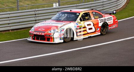 Robin Stephens, 2007 ans, Chevrolet Impala SS, dans la voie des stands après avoir participé au 75e anniversaire de Nascar Demonstration Banque D'Images