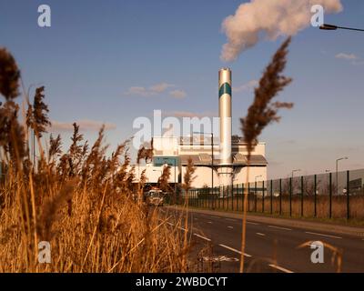Usine de recyclage des déchets, Dartford, Kent, sud-est de l'Angleterre Banque D'Images