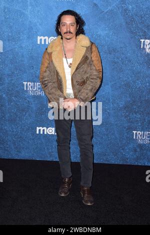 Gabriel Luna BEI der Premiere der HBO TV-Serie True Detective : Night Country im Paramount Theater. Los Angeles, 09.01.2024 *** Gabriel Luna à la première de la série télévisée HBO True Detective Night Country au Paramount Theater Los Angeles, 09 01 2024 Foto:xD.xStarbuckx/xFuturexImagex Detective 4335 Banque D'Images