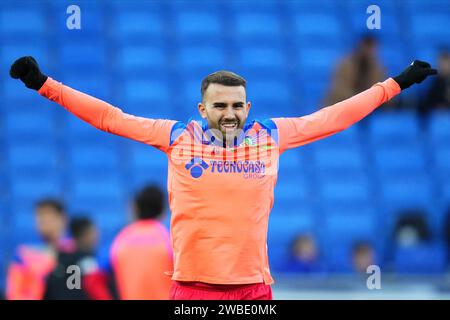 Barcelone, Espagne. 06 janvier 2024. Borja Mayoral de Getafe CF lors du match de Copa del Rey, tour de 16 entre le RCD Espanyol et Getafe CF joué au Stage Front Stadium le 6 janvier 2024 à Barcelone, Espagne. (Photo Bagu Blanco/PRESSINPHOTO) crédit : PRESSINPHOTO SPORTS AGENCY/Alamy Live News Banque D'Images