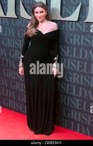 Sofia Vergara BEI der Premiere der Netflix Miniserie 'Griselda' im Cine Callao. Madrid, 09.01.2024 Banque D'Images