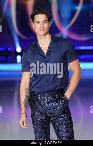 Miles Nazaire lors du lancement presse de la prochaine série Dancing on Ice, aux studios Bovingdon à Hemel Hempstead, Hertfordshire. Date de la photo : mercredi 10 janvier 2024. Banque D'Images