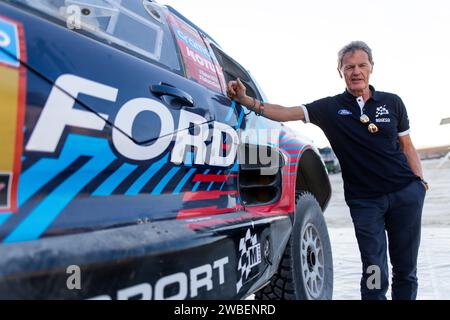 Subaytah, Arabie Saoudite. 10 janvier 2024. WILSON Malcolm (gbr), Président de l'équipe M-Sport, portrait lors de l'étape 5 du Dakar 2024 le 10 janvier 2024 entre Al-Hofuf et Subaytah, Arabie Saoudite - photo Julien Delfosse/DPPI crédit : DPPI Media/Alamy Live News Banque D'Images