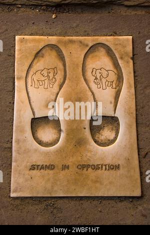 Stand in opposition sculpture à l'hôtel de ville, Freedom Trail, Boston National Historic Park, Boston, Massachusetts Banque D'Images