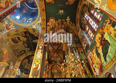 Église Hagia Trias à Agios Nikolaos (Aghios Nikolaos), Crète, Grèce Banque D'Images