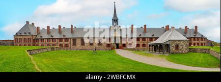 Forteresse Louisburg Panorama Sydney Canada Banque D'Images