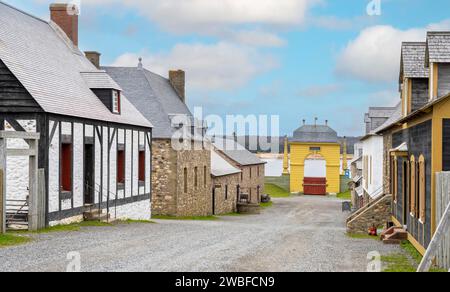 Forteresse Louisburg Sydney Canada Banque D'Images