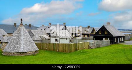 Forteresse Louisburg Sydney Canada Banque D'Images