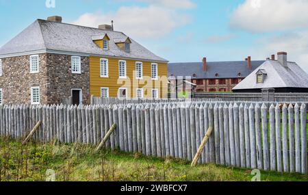 Forteresse Louisburg Sydney Canada Banque D'Images