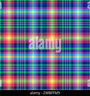 Motif sans couture à carreaux. Tissu à carreaux répétitifs pour motifs imprimés plaids. Vérifiez à nouveau ekose. Vérifie la ligne carrée. Vichi Cloth. Répétition du tartan Illustration de Vecteur