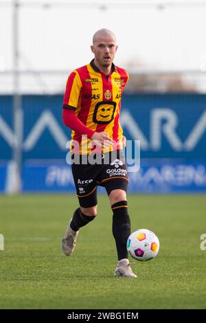 Joueur de HAIREMANS GEOFFRY KV Mechelen pendant le match, match amical d'hiver KV Mechelen vs Hertha BSC, Pinatar Arena San Pedro del Pinatar centre de football, région de Murcie, Espagne, 10 janvier 2024 Banque D'Images