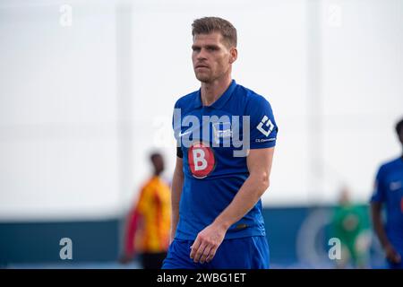 F. NIEDERLECHNER Hertha BSC joueur pendant le match, match amical d'hiver KV Mechelen vs Hertha BSC, Pinatar Arena San Pedro del Pinatar centre de football, région de Murcie, Espagne, 10 janvier 2024 Banque D'Images