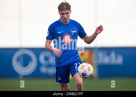 Joueur de M. WINKLER Hertha BSC pendant le match, match amical d'hiver KV Mechelen vs Hertha BSC, Pinatar Arena San Pedro del Pinatar centre de football, région de Murcie, Espagne, 10 janvier 2024 Banque D'Images