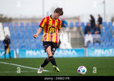 Joueur de LOEMAN THIBAU KV Mechelen pendant le match, match amical d'hiver KV Mechelen vs Hertha BSC, Pinatar Arena San Pedro del Pinatar centre de football, région de Murcie, Espagne, 10 janvier 2024 Banque D'Images