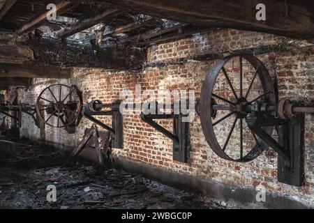 Urbain, ancienne usine abandonnée en Belgique. Banque D'Images