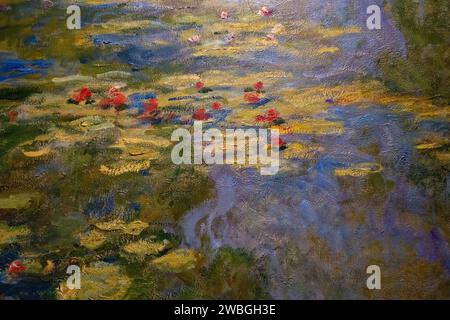 Peinture 'Étang de nénuphars' de Claude Monet de 1917-1919 Banque D'Images