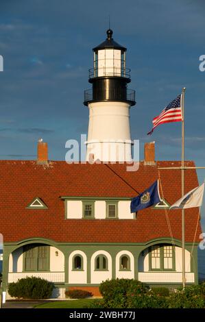 Portland Head Lighthouse, Fort Williams Park, South Portland, Maine Banque D'Images