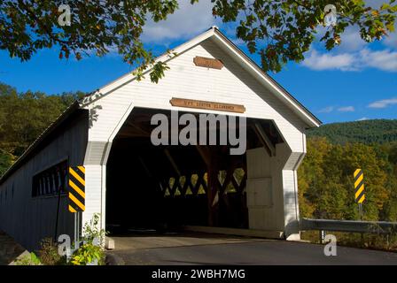 Dummerston Pont couvert (1872), Windham Comté, New York Banque D'Images