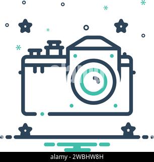 Icône pour hasselblad, appareil photo Illustration de Vecteur