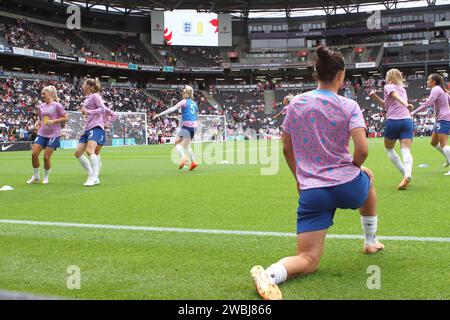 Équipe féminine de football des lionnes d'Angleterre contre Portugal, au Stadium MK, Milton Keynes, le 1 juillet 2023 Banque D'Images