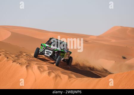 302 GOCZAL Eryk (Pol), Mena Oriol (spa), Energylandia Rally Team, Taurus T3 Max, FIA Challenger, FIA W2RC, action lors de l'étape 6 « 48 heures Chrono » du Dakar 2024 du 11 au 12 janvier 2024 autour de Subaytah, Arabie Saoudite - photo Antonin Vincent/DPPI crédit : DPPI Media/Alamy Live News Banque D'Images