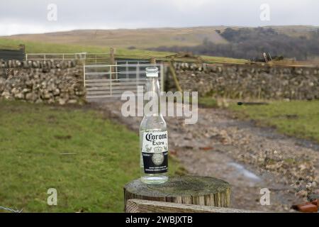 Malham Tarn est un lac glaciaire près du village de Malham dans les vallées du Yorkshire, Angleterre. Le lac est l'un des huit lacs alcalins des hautes terres en Europ Banque D'Images