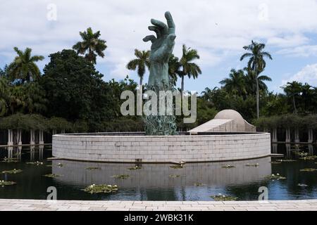 Miami, États-Unis. 26 octobre 2023. Miami Holocaust Memorial à South Beach. Banque D'Images