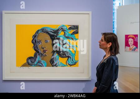 Londres, Royaume-Uni. 11 janvier 2024. Faits saillants de la vente aux enchères Evening & Day Editions de Phillips. Crédit : Guy Bell/Alamy Live News Banque D'Images