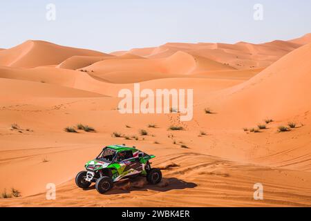 302 GOCZAL Eryk (Pol), Mena Oriol (spa), Energylandia Rally Team, Taurus T3 Max, FIA Challenger, FIA W2RC, action lors de l’étape 6 Â«Â 48 heures ChronoÂ Â» du Dakar 2024 du 11 au 12 janvier 2024 autour de Subaytah, Arabie Saoudite Banque D'Images