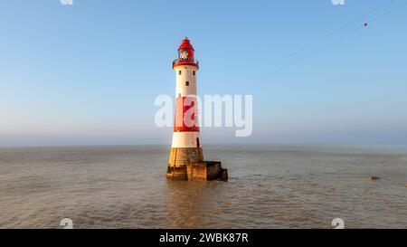 Phare de Beachy Head 1902, East Sussex, Royaume-Uni Banque D'Images