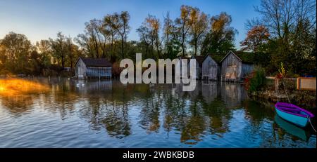 Ammersee, Fünf-Seen-Land, Dießen, Landsberg district, haute-Bavière, Bavière, Allemagne, Europe Banque D'Images