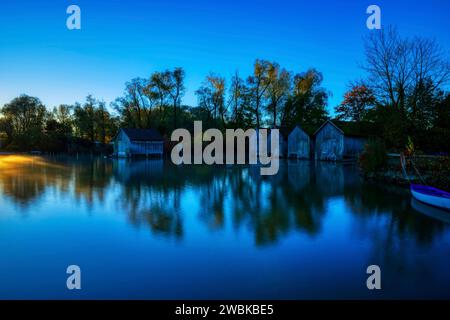 Ammersee, Fünf-Seen-Land, Dießen, Landsberg district, haute-Bavière, Bavière, Allemagne, Europe Banque D'Images