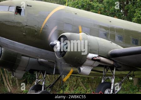 Le Douglas C-47 Skytrain ou Dakota est un avion de transport militaire développé à partir de l'avion civil Douglas DC-3. Banque D'Images