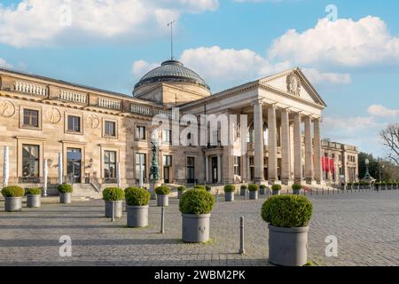 Casino historique à Wiesbaden, Hesse, Allemagne Banque D'Images