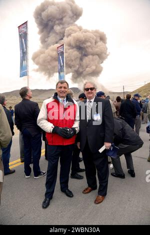 Un essai de tir du moteur de fusée solide qualification Motor-1 qui alimentera le Space Launch System et Orion sur Artemis I aura lieu à Promontory, Utah, le 11 mars 2015. Partie du transfert d'images par lots à partir de Flickr. Banque D'Images