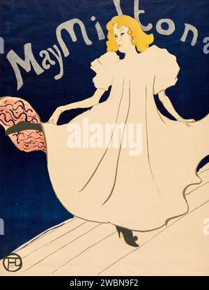 May Milton. Henri de Toulouse-Lautrec. 1895. Banque D'Images