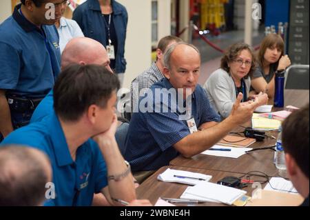 Le 14 juillet 2011, les astronautes des expéditions 30, 31 et 32 ont pratiqué les procédures d'urgence dans les maquettes de l'ISS au bâtiment 9NW dans le cadre de leur entraînement opérationnel. Banque D'Images