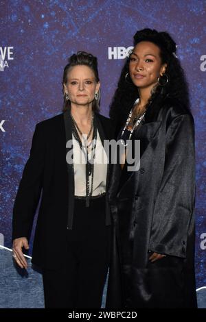 11 janvier 2024, Mexico, Ciudad de Mexico, Mexique : 11 janvier, 2023, Mexico, Mexique : l'actrice américaine Jodie Foster et la boxeuse et actrice Kali Reis assistent au tapis bleu pour la première série télévisée de HBO True Detective : Night Country à la Cineteca Nacional. Le 11 janvier 2023 à Mexico, Mexique. (Image de crédit : © Carlos Tischler/eyepix via ZUMA Press Wire) USAGE ÉDITORIAL SEULEMENT! Non destiné à UN USAGE commercial ! Banque D'Images