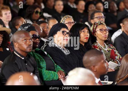 Janvier 10 2024. Zenani Mandela-Dlamini lors des funérailles de feu Peter Magubane à l'église méthodiste de Bryanston à Johannesburg. PHOTO : ANTONIO MUCHAVE. © Sowetan Banque D'Images