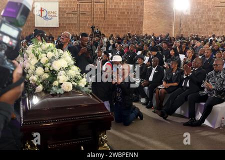 Janvier 10 2024 Service funéraire de feu Peter Magubane à l'église méthodiste de Bryanston à Johannesburg. PHOTO : ANTONIO MUCHAVE. © Sowetan Banque D'Images