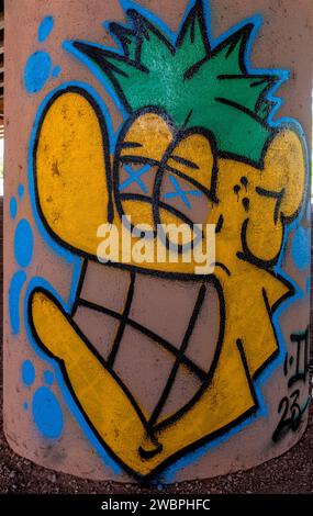 graffiti à Albuquerque, Nouveau-Mexique Banque D'Images