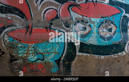 graffiti à Albuquerque, Nouveau-Mexique Banque D'Images