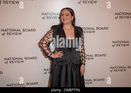 New York, États-Unis. 11 janvier 2024. NEW YORK, NEW YORK - JANVIER 11 : Lily Gladstone assiste au Gala du Conseil national de révision 2024 à Cipriani 42nd Street le 11 janvier 2024 à New York. Crédit : Ron Adar/Alamy Live News Banque D'Images