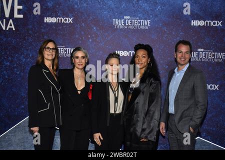 Non exclusive : 11 janvier 2023, Mexico, Mexique : l'actrice américaine Jodie Foster assiste au tapis bleu pour la première série télévisée de HBO True Det Banque D'Images